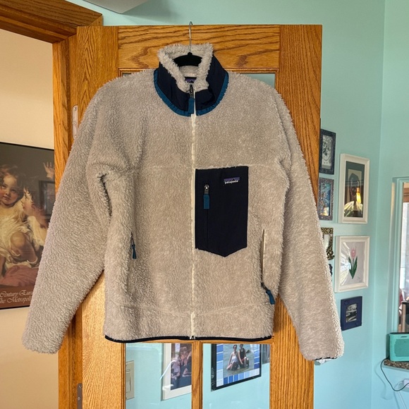 Patagonia Cream Fleece Jacket Retro X Men’s S NWOT